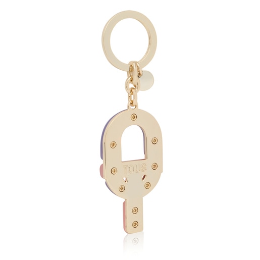 Lilac and pink logo Key ring TOUS MANIFESTO