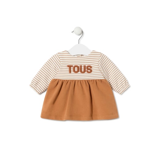 Vestido de bebé para menina Classic cor-de-laranja