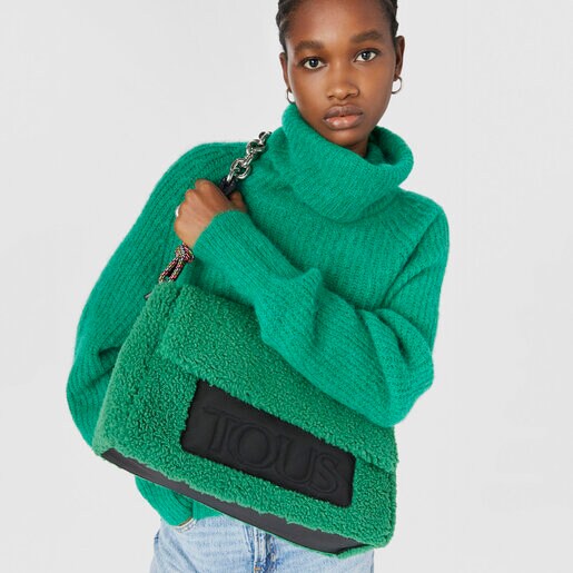 Bandolera grande verde TOUS Empire Fur