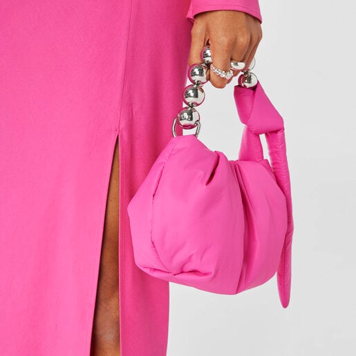 フューシャカラーのミニバッグ TOUS Plump