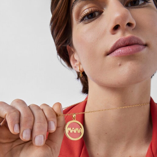 Silver Vermeil TOUS Mama Pendant