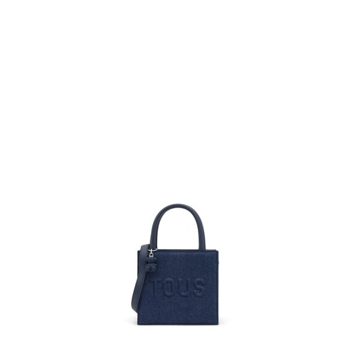 Bolso mini cube azul TOUS Brenda Denim