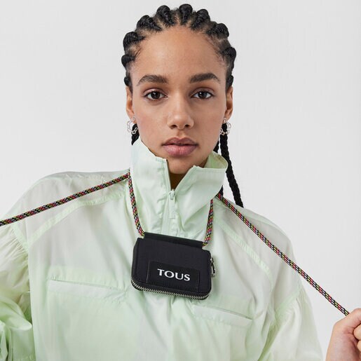 נרתיק TOUS Empire Cotton בינוני בצבע שחור