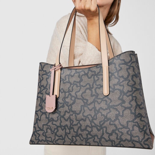 Large Multi Black Kaos Icon Shopping Bag