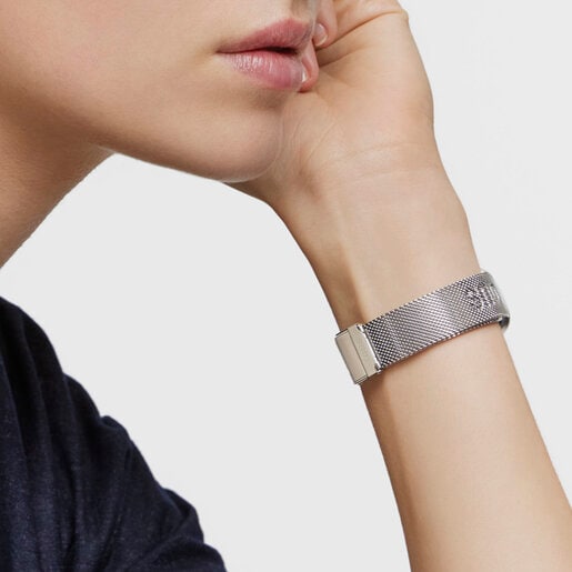 Smartwatch with steel bracelet and aluminum case TOUS TOUS T-Band Mesh