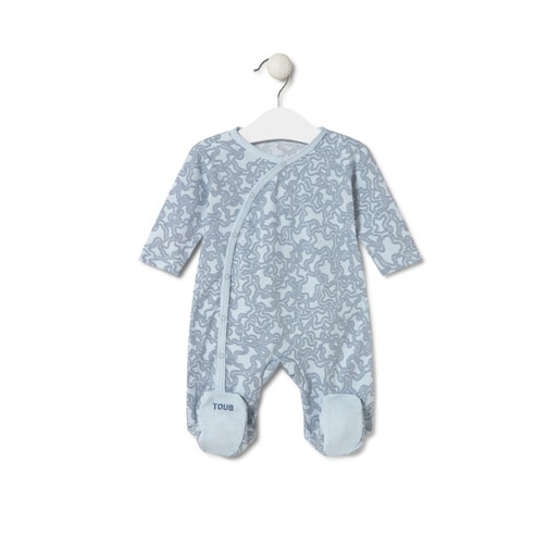 Tous - Baby Playsuit In Kaosp Sky Blue - Textil