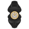 Gold-colored steel Analog watch with smoked brown polycarbonate T. L Bear Folks