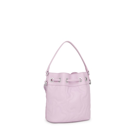 Bucket bag pequena Kaos Dream malva