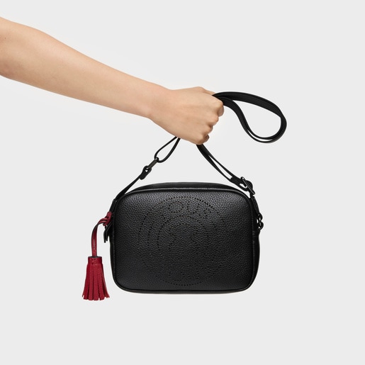 Small leather black Leissa crossbody bag
