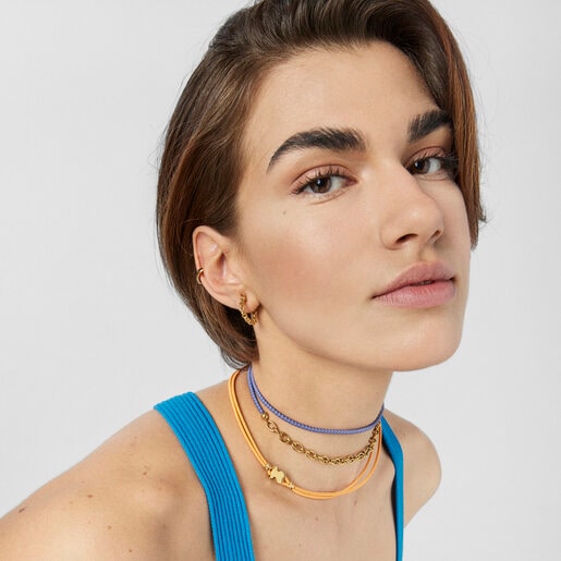 Collar elástico naranja Sweet Dolls