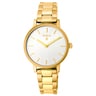 Reloj Rond Straight de acero IP dorado