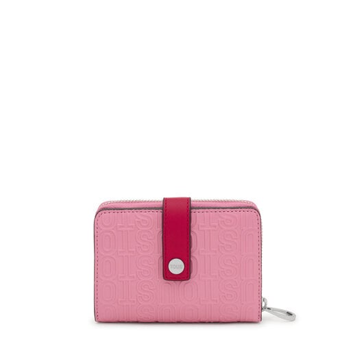 Portefeuille rose foncé Urbana Logo New