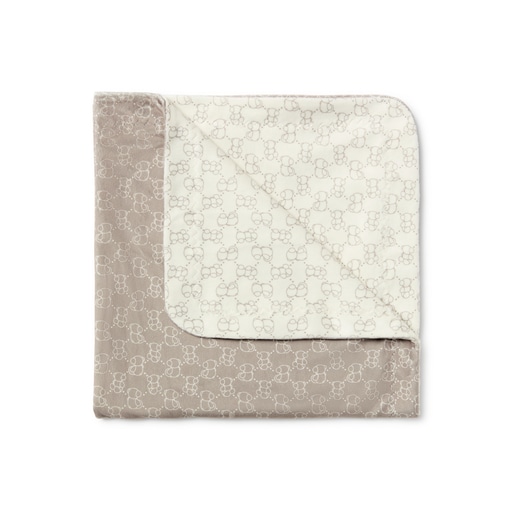 Soft-pile baby blanket in Icon beige | TOUS
