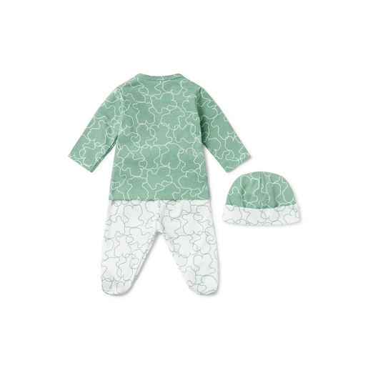 Newborn baby Line Bear outfit in Mist