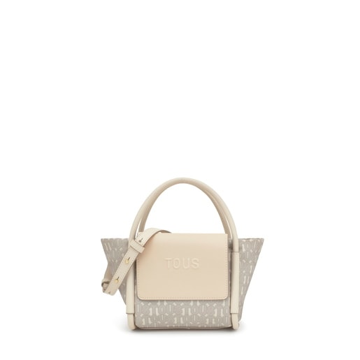 Small beige print Tote bag TOUS Silhouette Soft