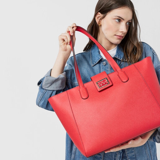 תיק סל TOUS Funny גדול בצבע אדום