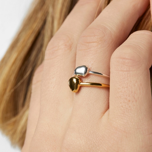 טבעות TOUS Joy Bits מכסף ומוורמיל כסף