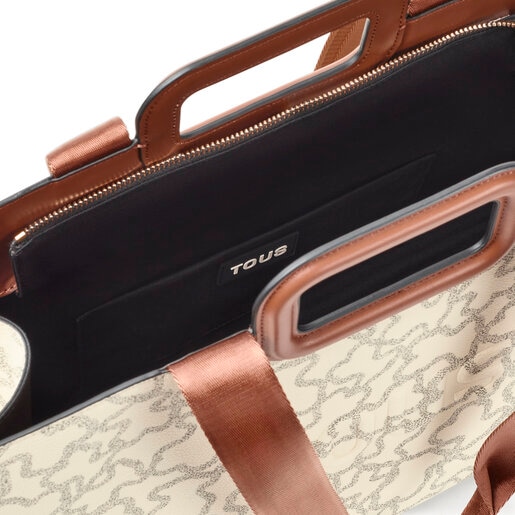 حقيبة تسوُّق Kaos Icon Amaya كبيرة الحجم باللون البيج