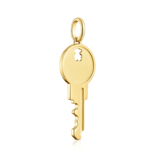תליון מפתח Medallions מכסף בציפוי זהב 18 קראט