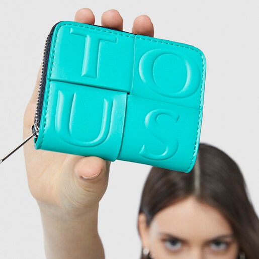 Средний бирюзовый кошелек TOUS Damas