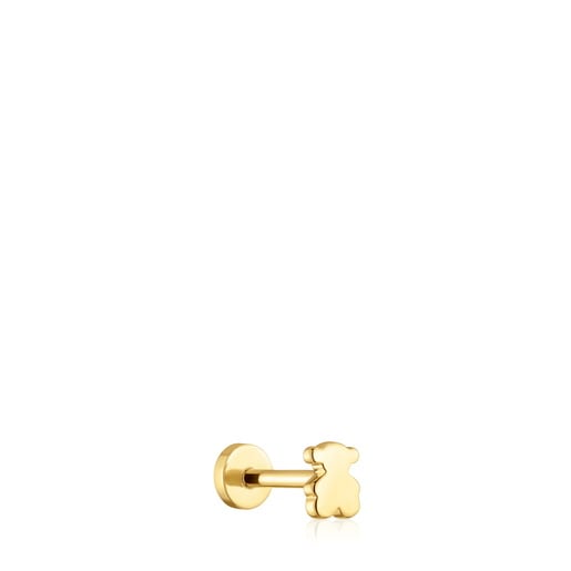 Piercing de oro 14 kt motivo oso 6 mm TOUS Basics