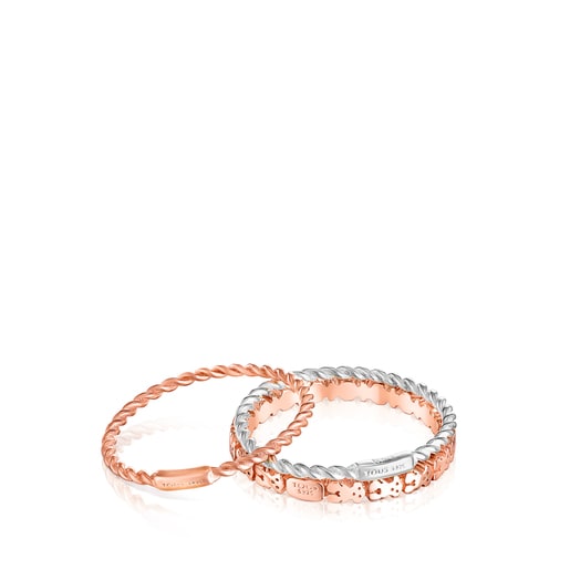 Lot de Bagues Ring Mix en Argent, Argent Vermeil et Argent Vermeil rosé