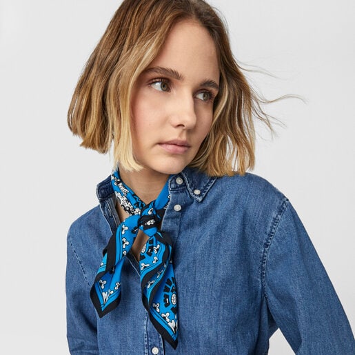 Foulard bandana TOUS Gems bleu