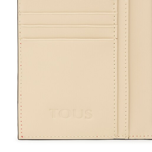 Coral-colored leather TOUS Empire Wallet