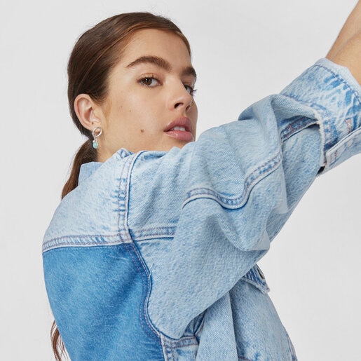 Colgante de plata con amazonita y perla cultivada Tiny