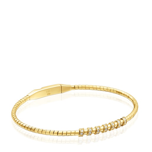 Bracelet manchette en or et diamants TOUS Basics