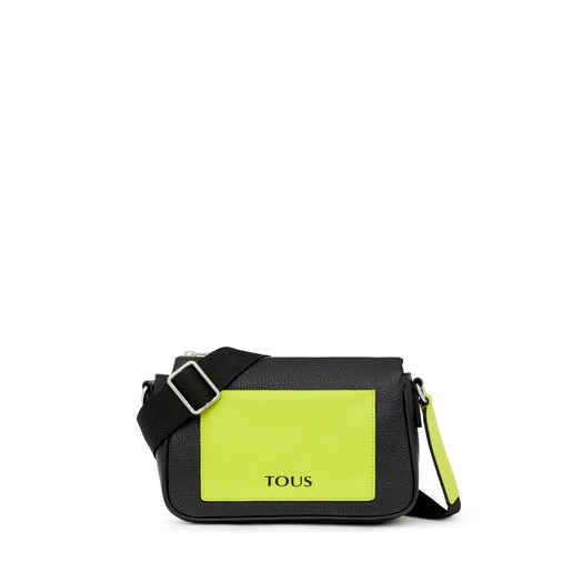 Small black and lime leather TOUS Empire Crossbody bag