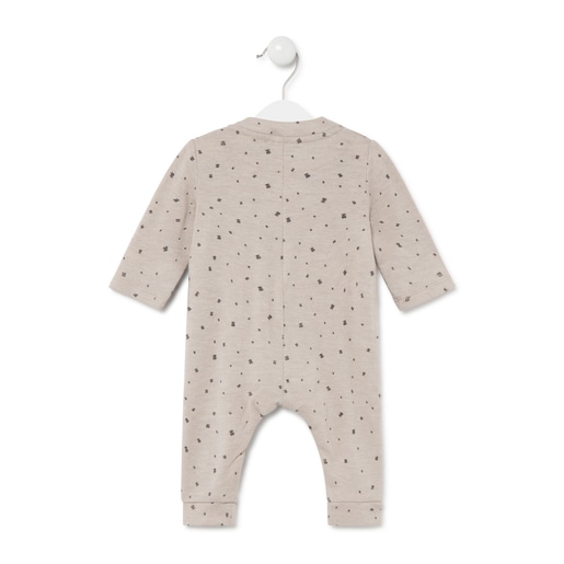 Babygrow microestampado Brown Castanho