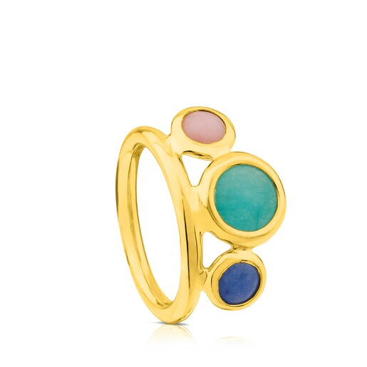 TOUS Vermeil Silver Alecia Ring with Amazonite | Westland Mall