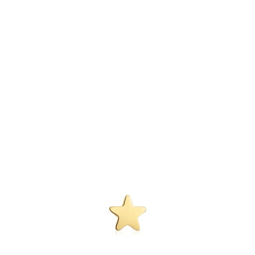 Piercing de oro 14 kt motivo estrella 6 mm TOUS Basics