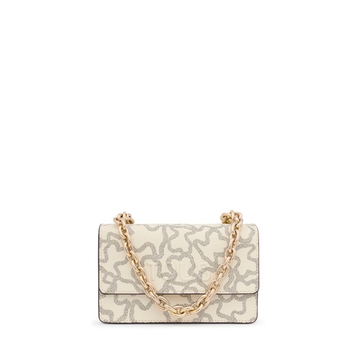 Kaos Icon small beige with flap Crossbody bag