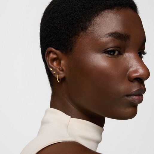 Piercing de oro 14 kt motivo estrella 8 mm TOUS Basics