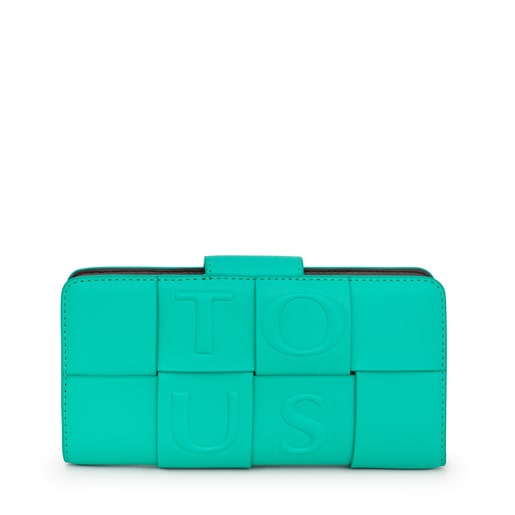 Medium turquoise and brown TOUS Damas Wallet