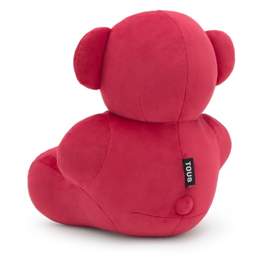 דובון Bold Bear Velvet בצבע בורגונדי