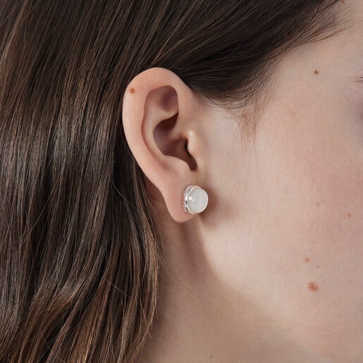 Silver and mother of pearl Earrings TOUS Nacars | TOUS