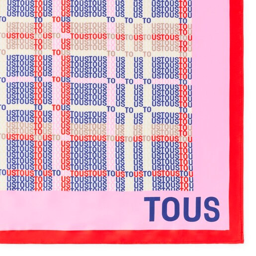 ネイビーブルーのポリエステル製スカーフ TOUS Cecilia