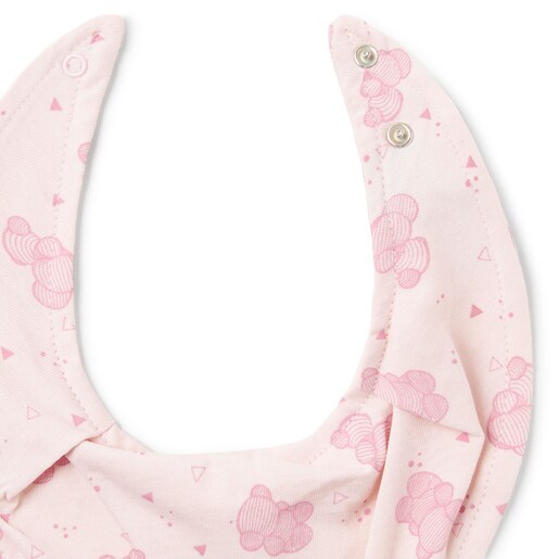 Set of baby bandanas in Pic pink