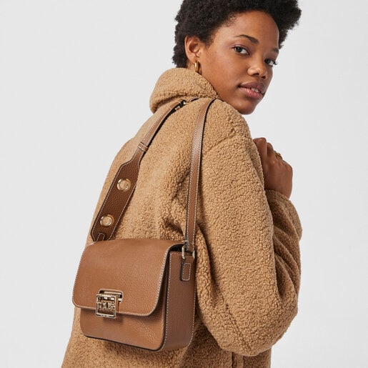 Сумка-кроссбоди TOUS Legacy из коричневой кожи