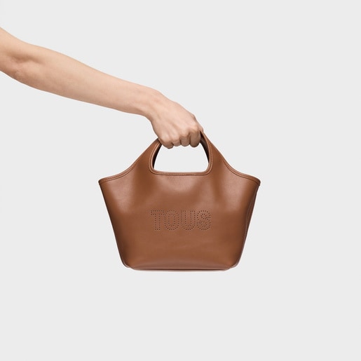 Medium camel-colored leather Tote bag TOUS Lirio