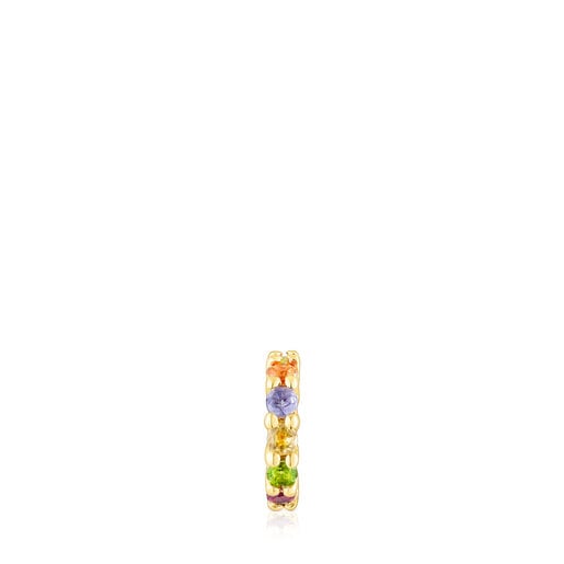 Silver vermeil Virtual Garden Pendant with gemstones