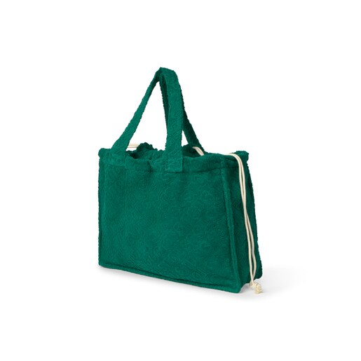 Bolso de rizo Logo verde