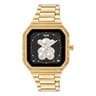 Smartwatch B-Connect mit goldfarbenem Stahlarmband und Zirkonia-Steinen
