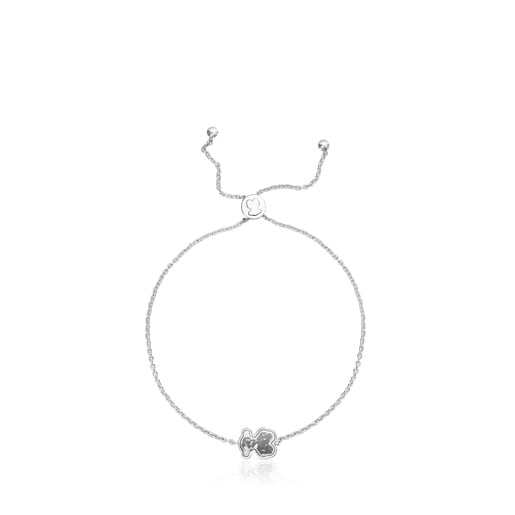 Silver Areia Bracelet with onyx | TOUS