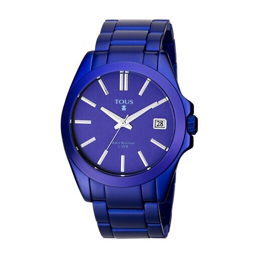 Blue anodized Aluminum Drive Watch