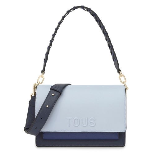 Bandolera mediana azul marino Audree Saffiano