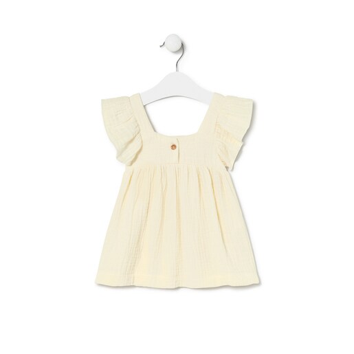 Vestido de bebé niña SMuse crudo